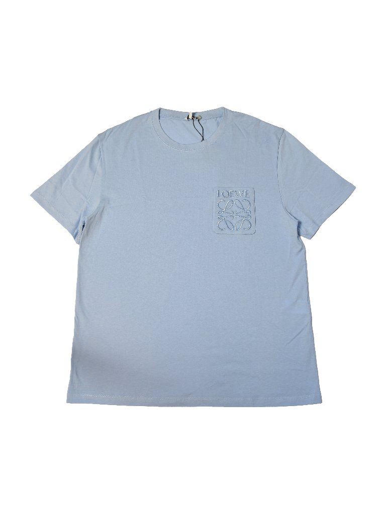 Loewe Anagram Cotton T-Shirts Blue